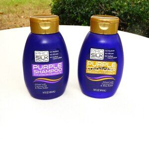 Pro Silk Salon Purple Shampoo and Purple Conditioner New